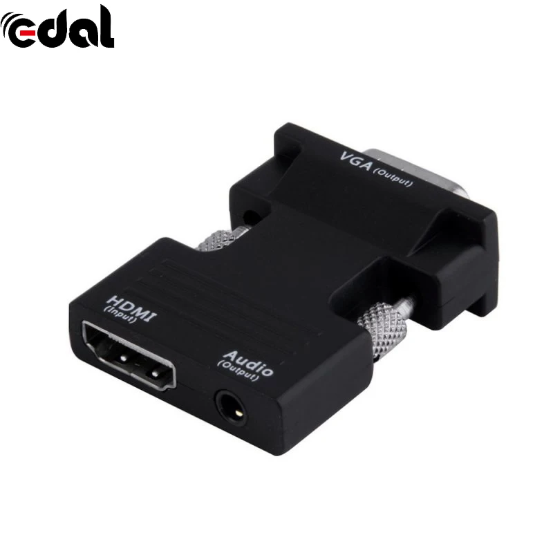 Универсальный HDMI Женский к VGA Мужской конвертер адаптер поддержка 1080P выход