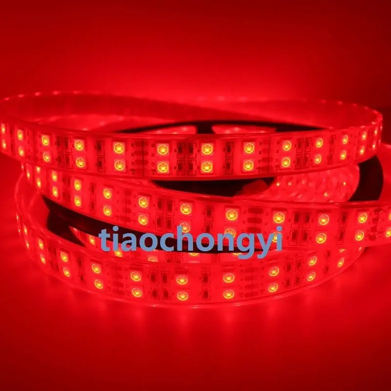 Двухрядная Светодиодная лента 5050 RGB 600LED S 5 м 12 В постоянного тока IP68