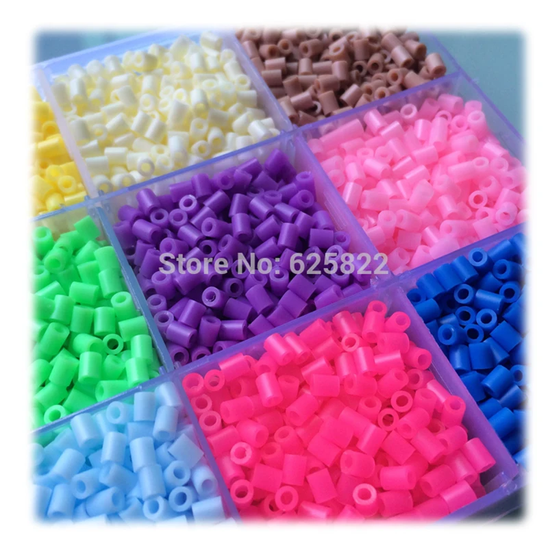 45 цветов 3 мм Hama Mini Beads Fuse/Artkal/Perler Set Diy влюбленные материалы ручной работы