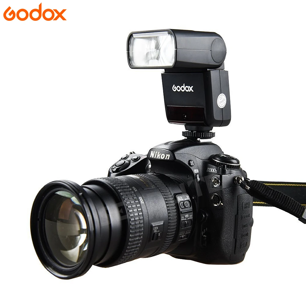 GODOX TT350N для камеры Nikon 2 4G HSS 1/8000s TTL GN36 Вспышка Speedlite + Диффузор CONXTRUE светодиодный USB
