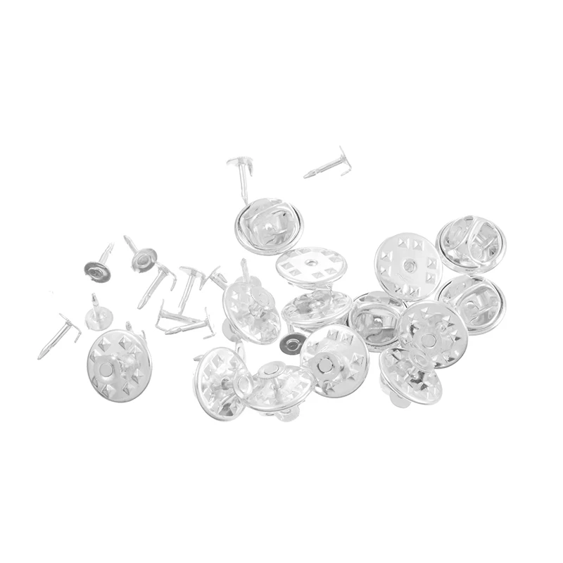 MJartoria 200 Наборы Серебряный Цвет Галстук Tac Pad &amp Tie Squeeze Pins подходят самодельные