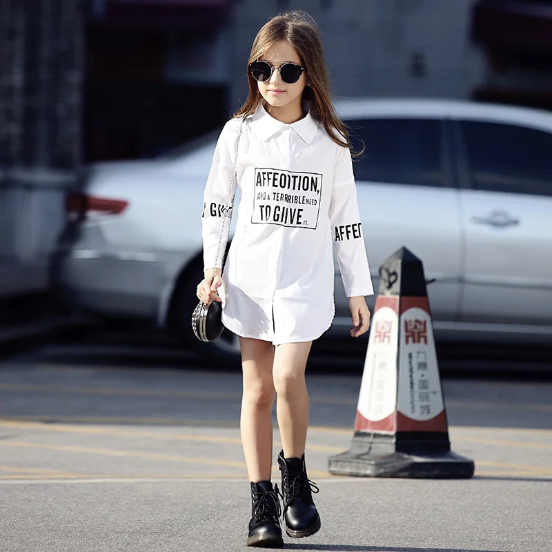 Школа Блузки Девушки Белая Блузка для Девочек Infantil Blusas Футболка Enfant Рубашки