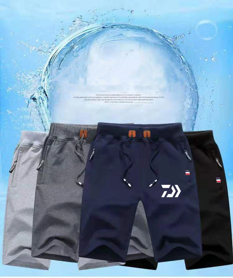 Drop Shipping M-5XL Daiwa Big Size Men Fishing Short Pant Summer Outdoor Hiking Climbing Sports Pants Fishing Clothing Trousers
