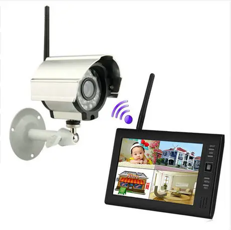 YobangSecurity 7 &quotTFT LCD DVR мониторы 2 4 GHz Цифровая беспроводная 4CH CCTV система