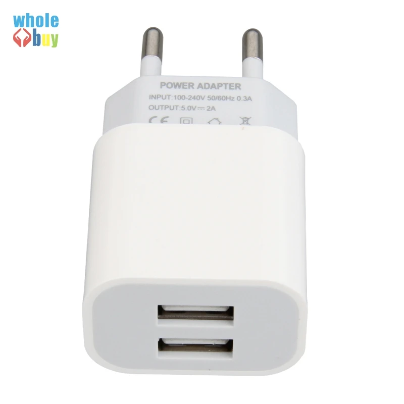 Устройство зарядное сетевое с двумя USB-портами 50 шт./лот | Электроника