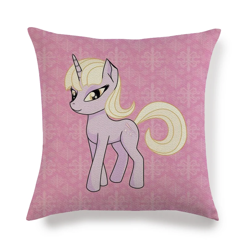 45 см * мультяшный Единорог дизайн лен/хлопок наволочки на диване для дома