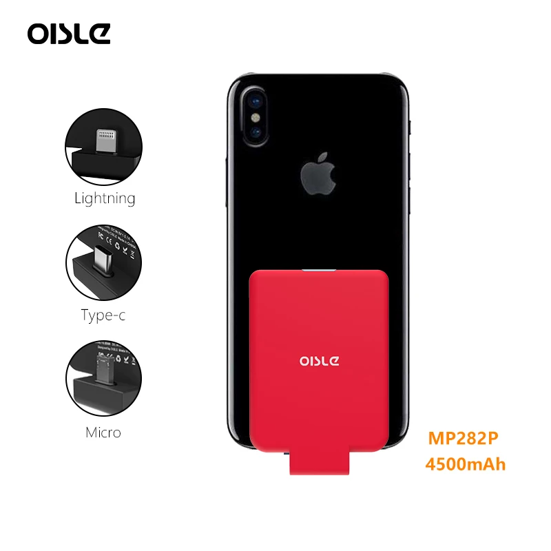 

Ультратонкий внешний аккумулятор OISLE для iPhone 13 12 Mini 11/Type-C/Micro-USB/USB C Samsung, быстрая зарядка