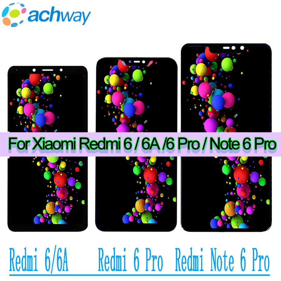 ЖК дисплей для Xiaomi Redmi a2 lite сенсорный экран с дигитайзером в сборе Note 6 Pro 6a сменный