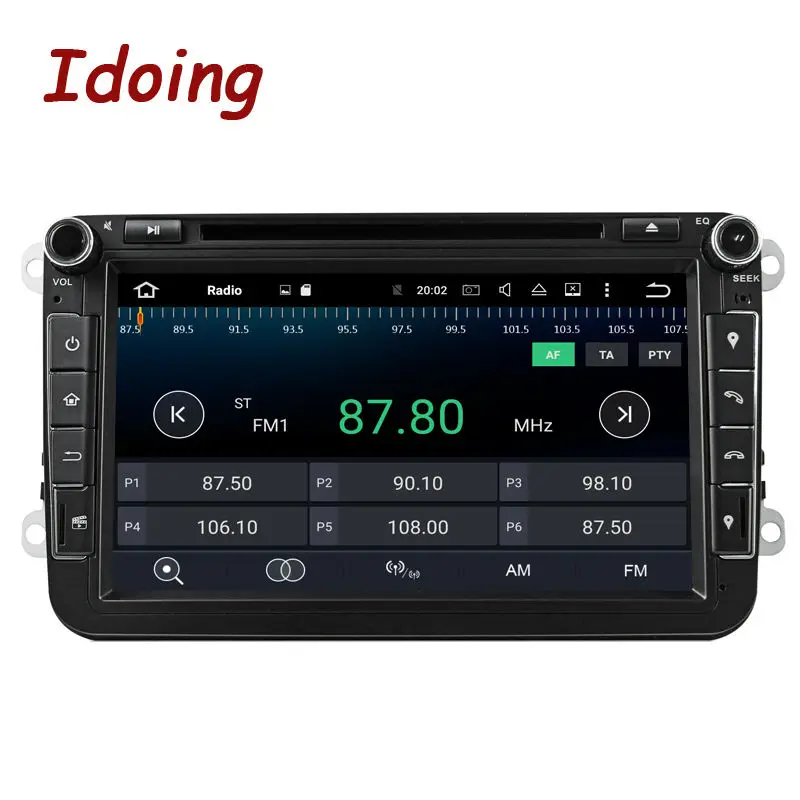 Idoing Android8.0 4G RAM 32G ROM 8Core 2Din Steering-Wheel For VW/Skoda/Seat Car Multimedia DVD Player Fast Boot TV 1080P HDP | Автомобили