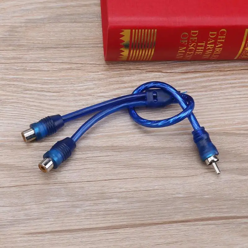1 шт. 30 см 2 RCA мама к сплиттер папа кабель для автомобильной аудиосистемы|Кабели