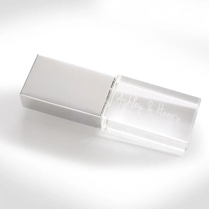 silver Бесплатный Логотип Элегантный Пользовательский логотип Высокоскоростной USB 3,0 флэш-накопитель Флешка(по умолчанию без светодиодной подсветки - Цвет: silver