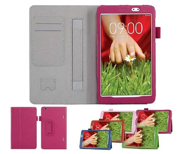 Многоугольный чехол подставка из полиуретана с ремешком для рук и держателем