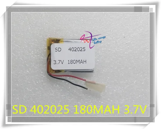 

(5pieces/lot)Polymer lithium ion battery 3.7 V, 402025 180 can be customized wholesale CE FCC ROHS MSDS quality certification