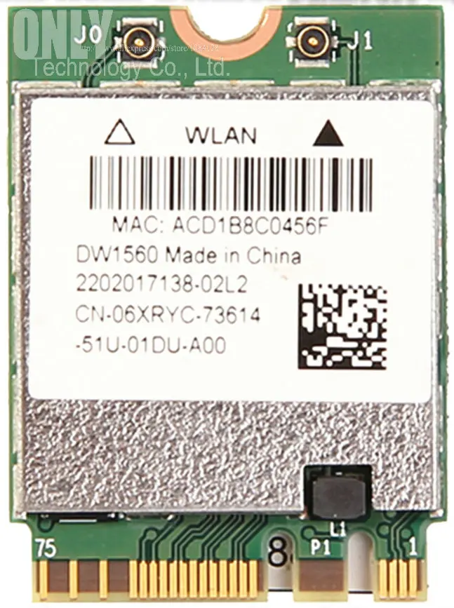 Оригинальная беспроводная Wi Fi карта NGFF 802.11AC 867 Мбит/с Broadcom BCM94352Z Bluetooth