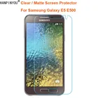 Прозрачная глянцеваяАнтибликовая матовая защитная пленка для экрана Samsung Galaxy E5 E500 5,0 дюйма (не закаленное стекло)