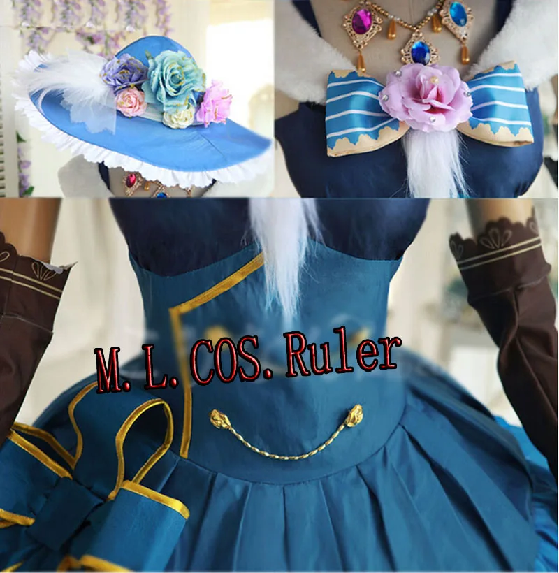 Ayase Eli Косплей Костюм LoveLive! Платье принцессы Рождественское платье с милой