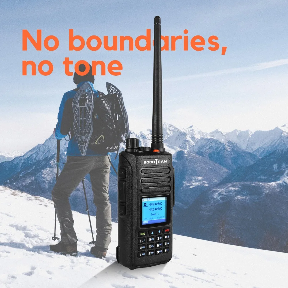 

walkie talkie DMR UHF VHF Digital Analog Two way radio DM-1702 dual band ham radio with GPS function DMR Amateur Tier II radio