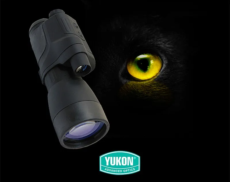YUKON Patrol профессиональный полный Темный Gen1 IR 5X60 очки ночного видения мощный Монокуляр Инфракрасный телескоп оптика инструмент