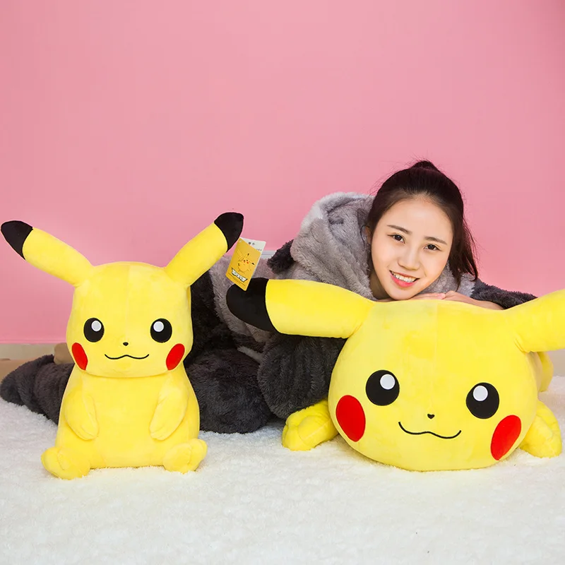 Плюшевые игрушки Pikachu 1 шт. 20 70 см милые мягкие в виде животных популярные для