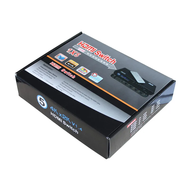 AMS H5S1 4K * 2K 3D 5x1 переключатель 5 способа hdmi comparible адаптер для XBOX 360 PS4/3 Smart android HD ТВ