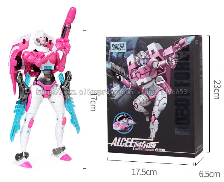 Wei jiang, крутые розовые игрушки-трансформеры Arcee, фигурка робота из сплава, модель автомобиля, Классическая Детская игрушка, Женская коллекция, оригинальная коробка