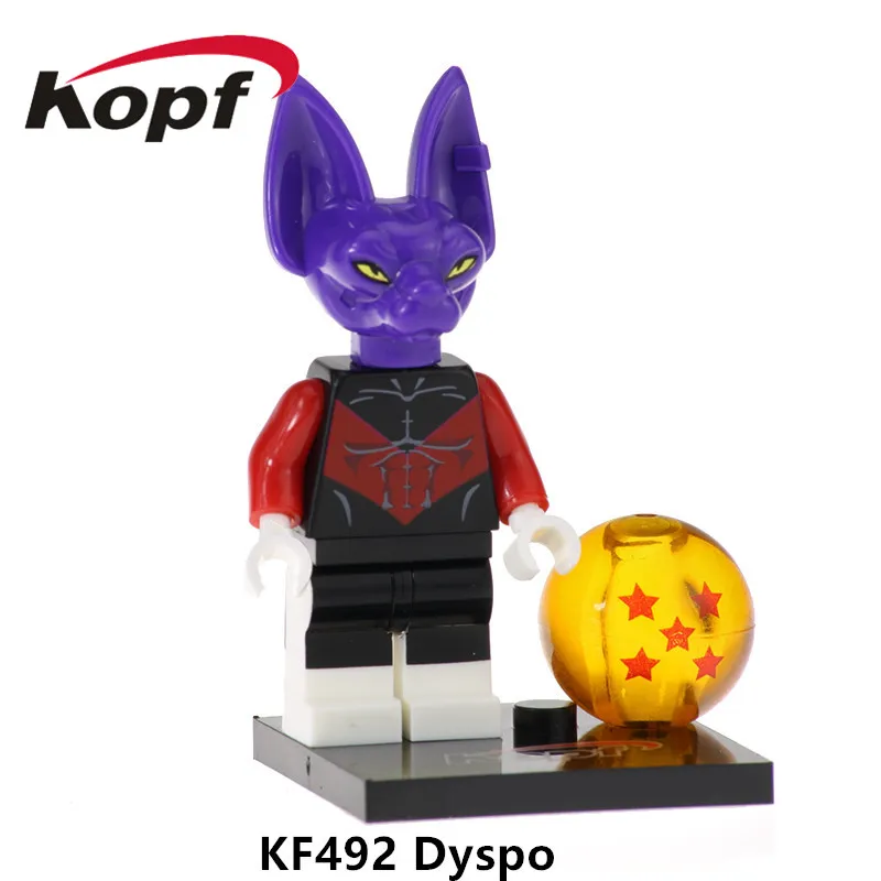 KF492 Without Box KF6045 строительные блоки Dragon Ball Сон Гохан шорты Janemba Вегета кирпичи фигурки детей обучающие игрушки - Цвет: KF492 Without Box