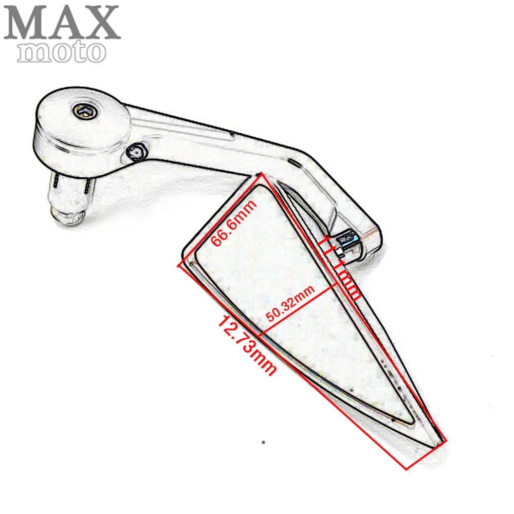 7/8 &quot22 мм мотоцикла с ЧПУ Ручка Бар Конец Зеркала заднего вида боковые зеркала