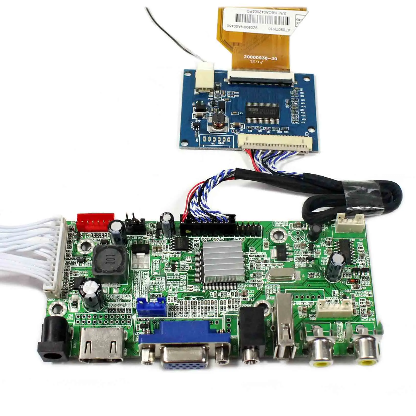 

HD MI+VGA+AV+Audio+USB LCD Controller Board With 9inch 800x480 AT090TN10 LCD Screen