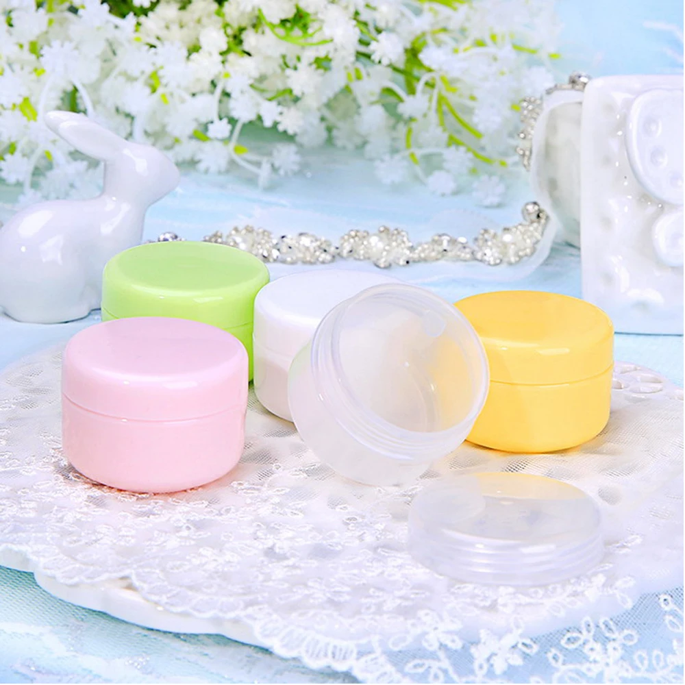 

30Pcs 10g/20g/50g/100g Plastic Empty Makeup Jar Pot Refillable Sample bottles Travel Face Cream Lotion Cosmetic Container Boxes