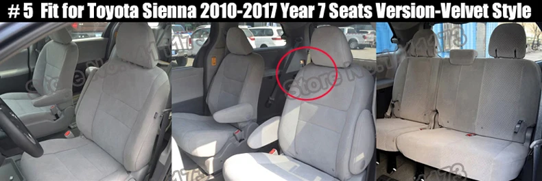 Автомобильный чехол для Toyota Sienna, чехлы для сидений, стильные чехлы для сидений, защитные чехлы из воловьей кожи, набор автомобильных аксессуаров 2004- лет