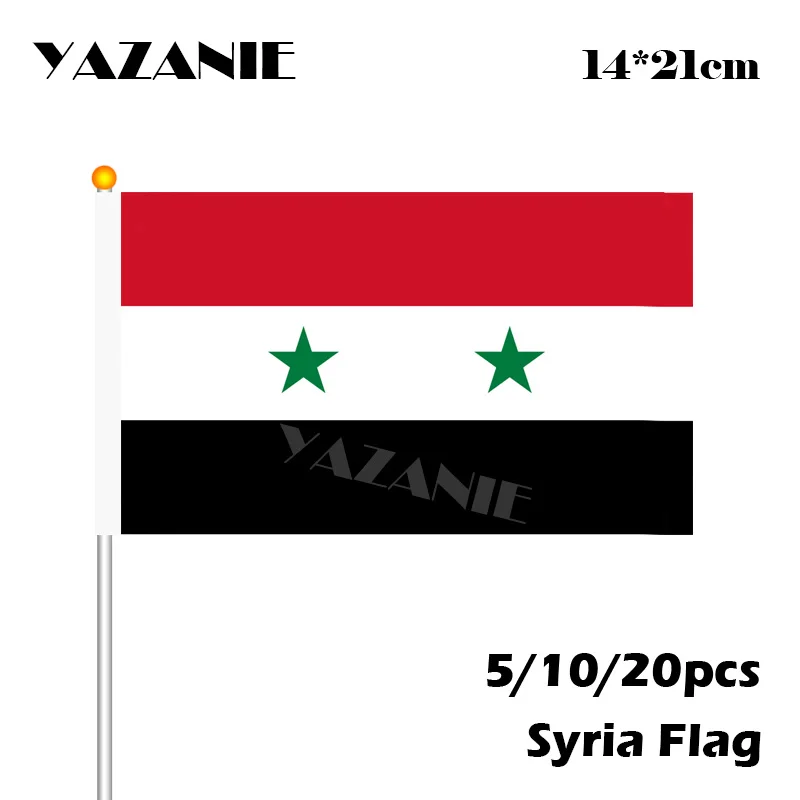 YAZANIE 14*21 см 5/10/20 шт сирийский мировой Национальный флаг маленькие флаги с