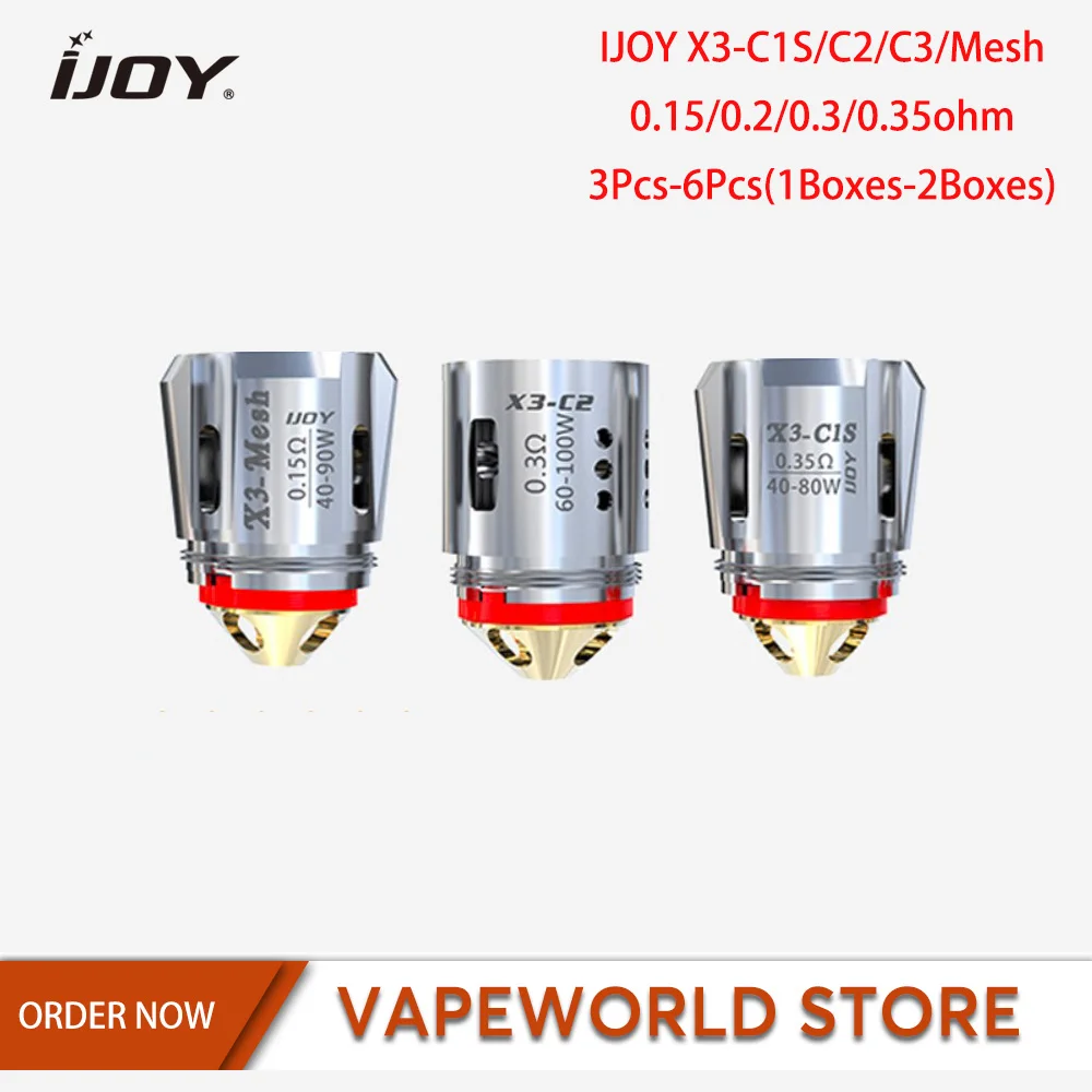 3 шт. 6 IJOY DM катушка C1M/DM DM/DM сетка распылитель Замена ядра для Алмазный Мститель Subohm