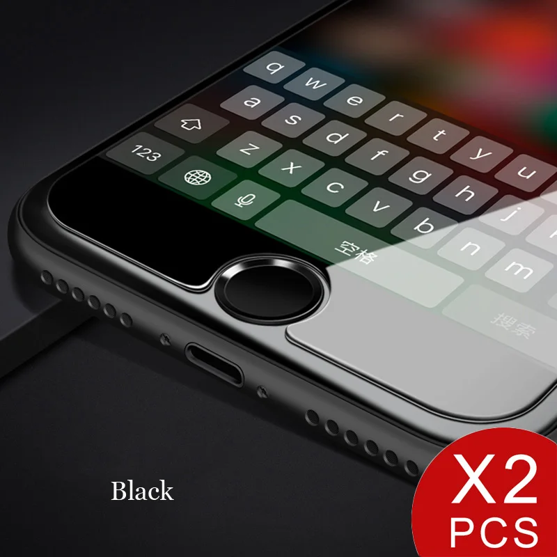 Black 2PCS Oppselve Универсальный Главная днище Стикеры пуговицы для iPhone 8 7 6s 6s плюс 5 5S se отпечатков пальцев Touch ID КЛЮЧ пот протектор для iPad наклейки на телефон - Цвет: Black 2PCS
