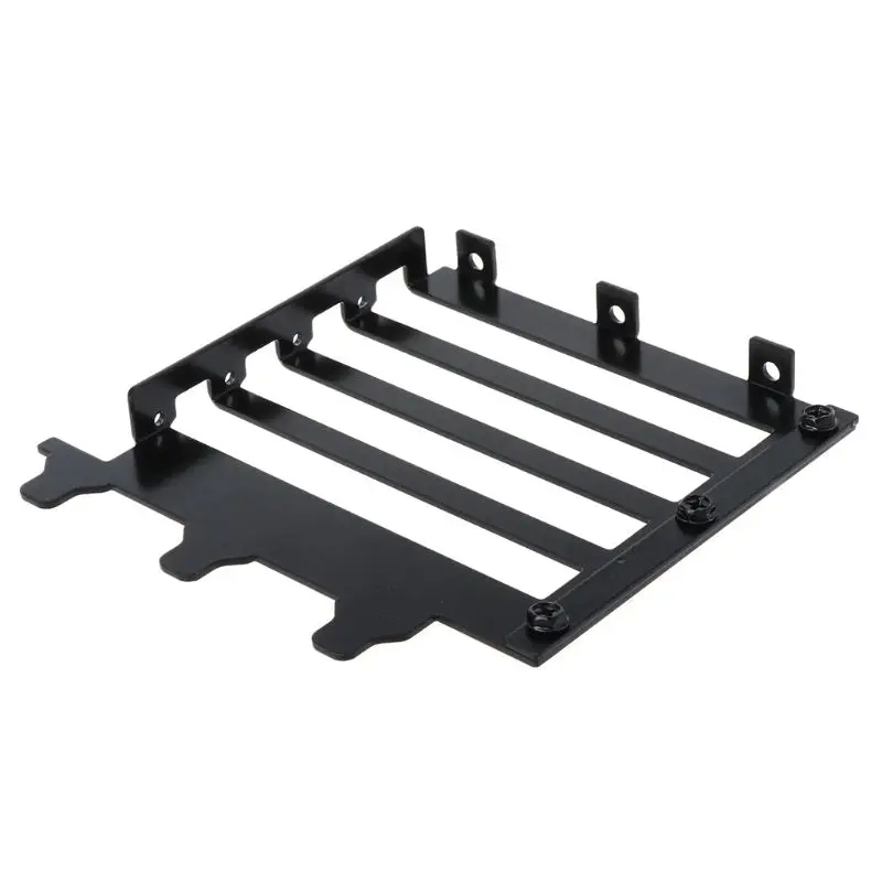Черный металл Графика VGA держатель для карт Алюминий карты боковой преобразуется