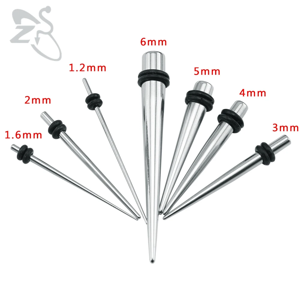 1 пара новый стиль унисекс модные серьги из нержавеющей стали с конической вилкой