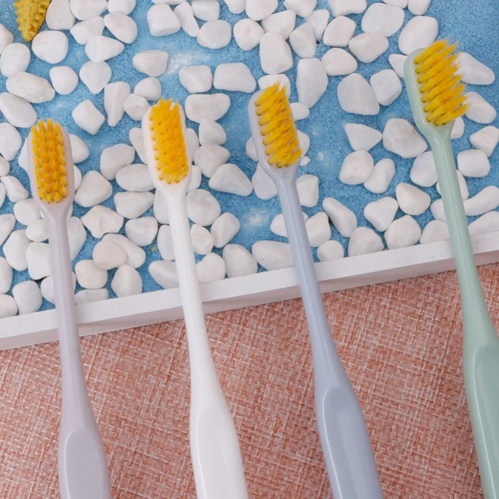 4 шт. Глубокая очистка тонкая супер зубная щетка с мягкой щетиной для здоровья