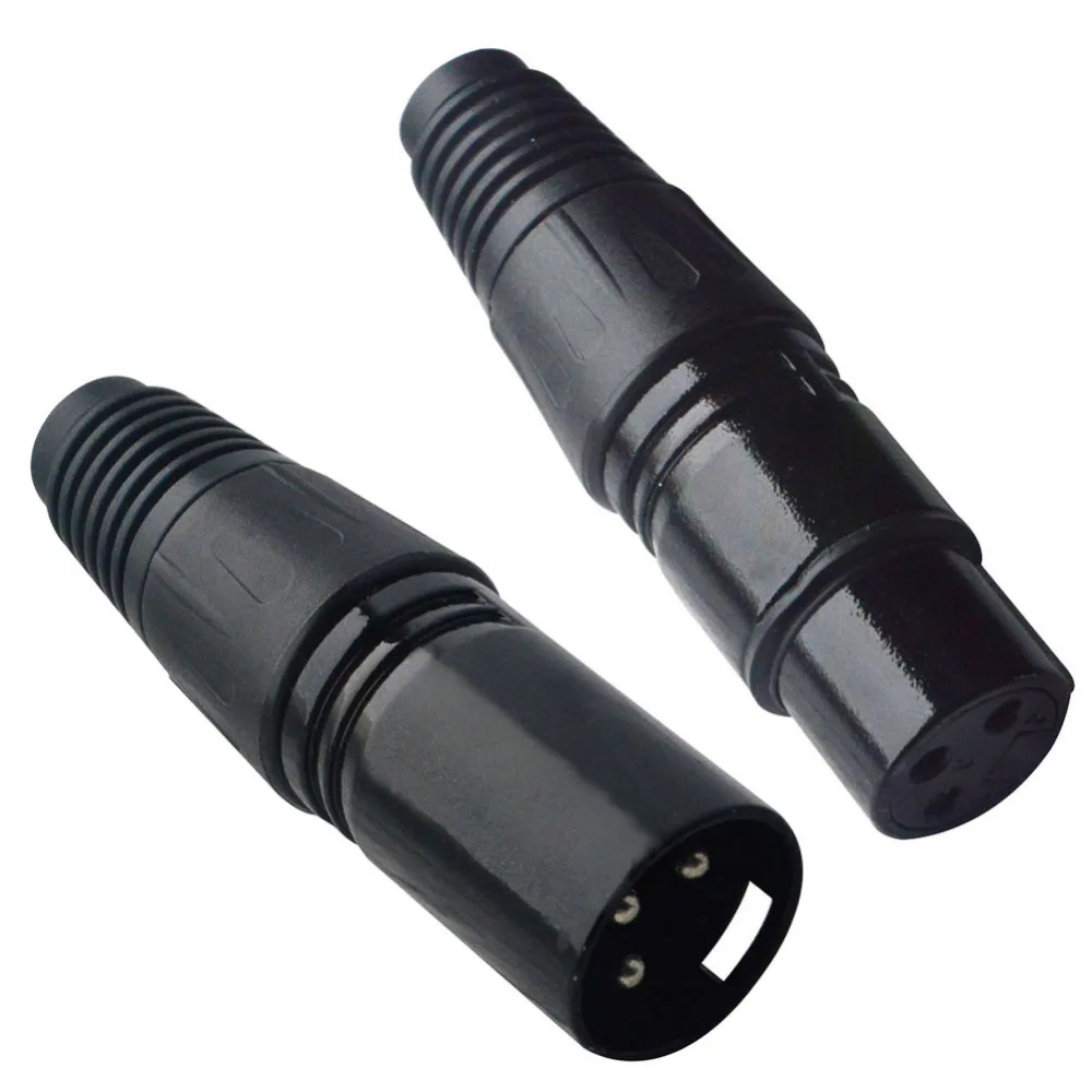 2 шт. XLR 3 контактный разъем Cannon штекер полюсный гнездовой аудиоразъем MIC|connector