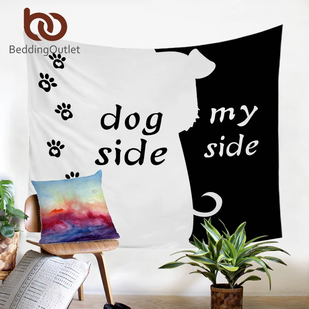 BeddingOutlet гобелен с героями мультфильмов собака одной стороны и боковой