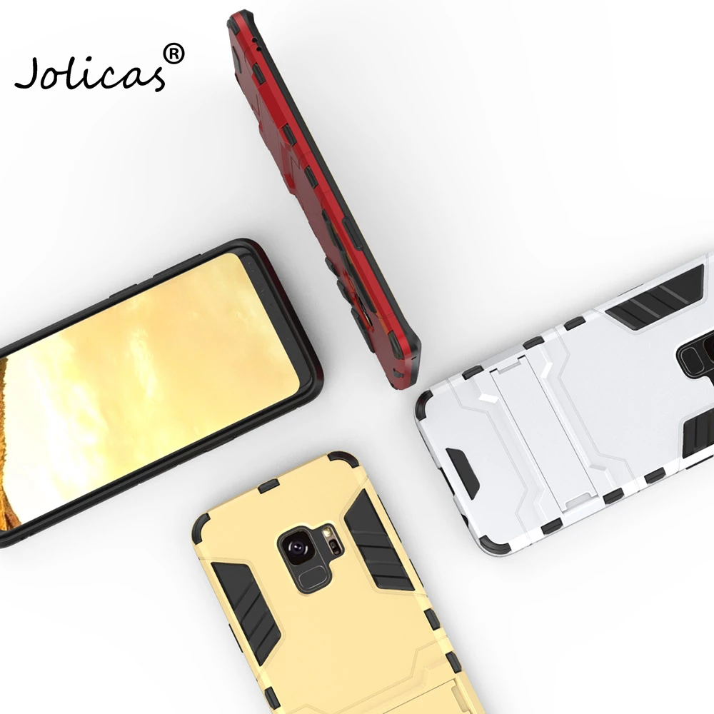 Cover For Samsung Galaxy S9 Case Hybrid Hard Back Plus S9+ Stand Phone Cases Anti Knock Coque Samsumg | Мобильные телефоны и