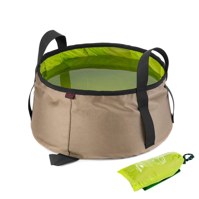 Ультралегкая нейлоновая Складная Раковина NatureHike объем 10 л Портативная сумка для