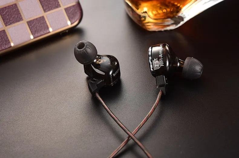 Оригинальные KZ ZST 1DD+ 1BA гибридные наушники-вкладыши HIFI DJ Monito спортивные наушники для бега наушники-вкладыши два цвета