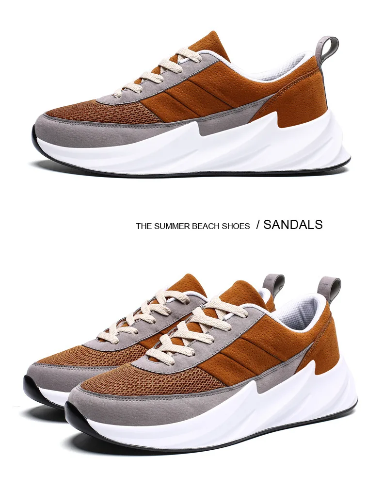 New Shark Off Fashion White Sneakers Men Spring Summer Chunky Sneakers Hip Hop Light Casual Suede Shoes Tenis Sapato Masculino