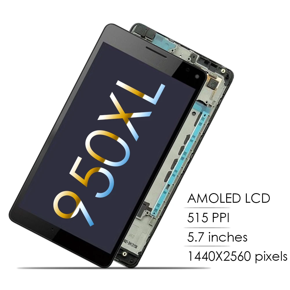 Оригинальный AMOLED 5 7 &quotдля NOKIA Microsoft Lumia 950 XL ЖК-дисплей сенсорный экран дигитайзер