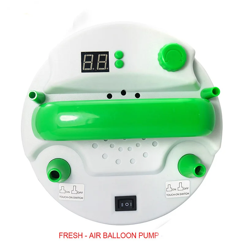 850W fresh air electric balloon pump with timer, fresh air inflator pump with 2 nozzels, balloon inflator