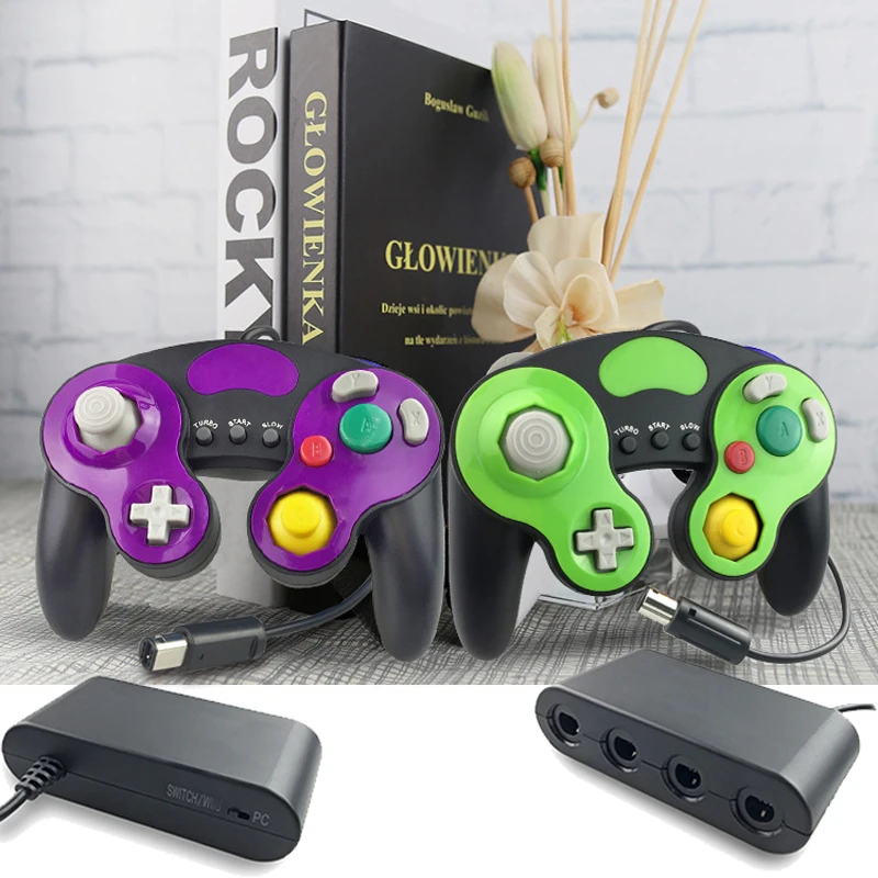 Проводной USB-контроллер NGC виброударный Джойстик для Nintendo Gamecube проводной геймпад