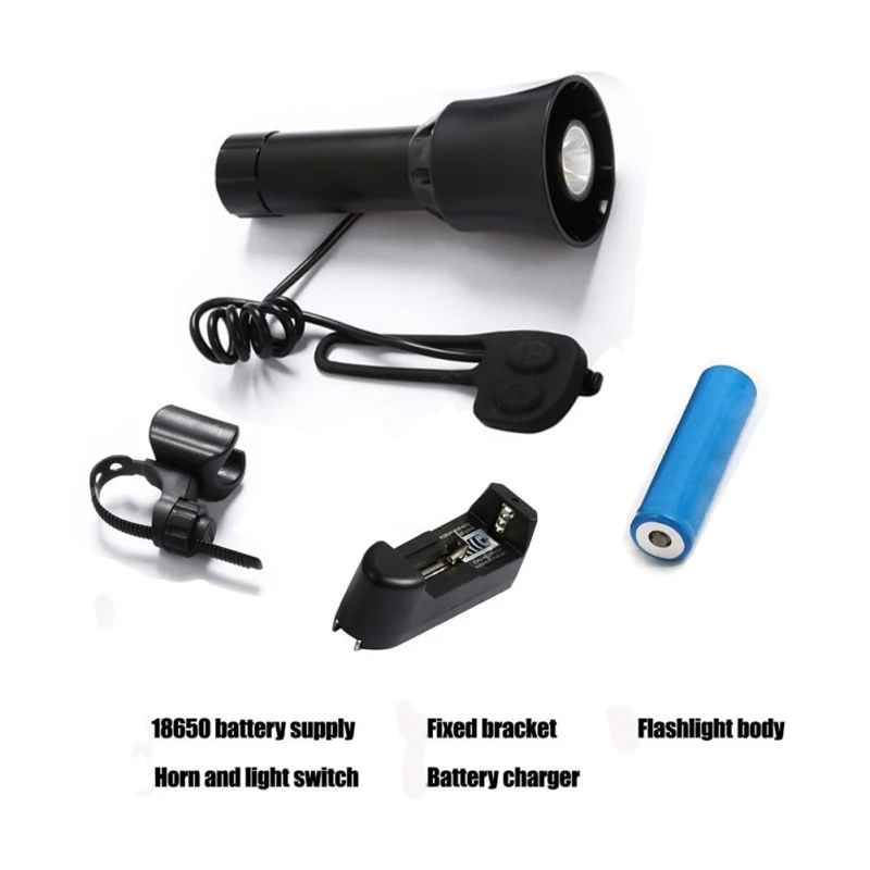 4 звуки велосипед Электронный колокол светильник сирена Рог звонок Сигнализация