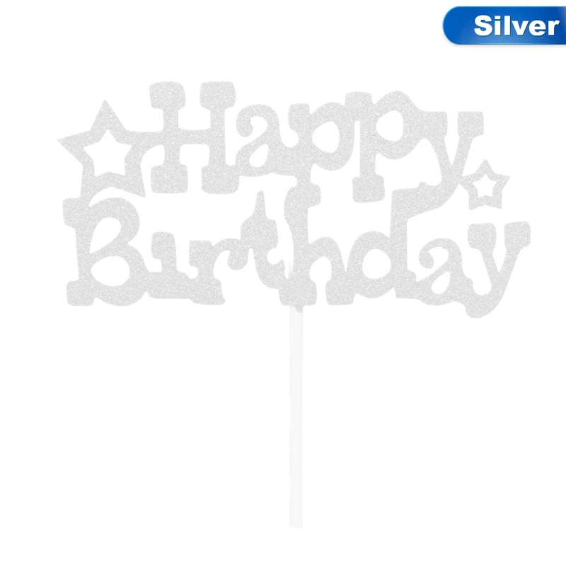 1 шт. украшение для торта с надписью Happy Birthday|Товары украшения тортов| |
