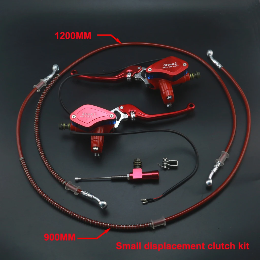 2hose2brake1clutch Универсальный рычаг тормозного насоса мотоцикла с регулируемой ручкой гидравлический насос сцепления Главный цилиндр гоночный для Yamaha Kawasaki HONDA - Цвет: 2hose2brake1clutch