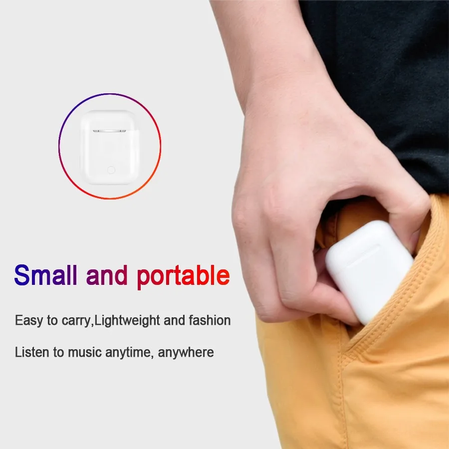 I12 TWS 5 0 Bluetooth HIFI Беспроводные наушники туры Беспроводная гарнитура с микрофоном
