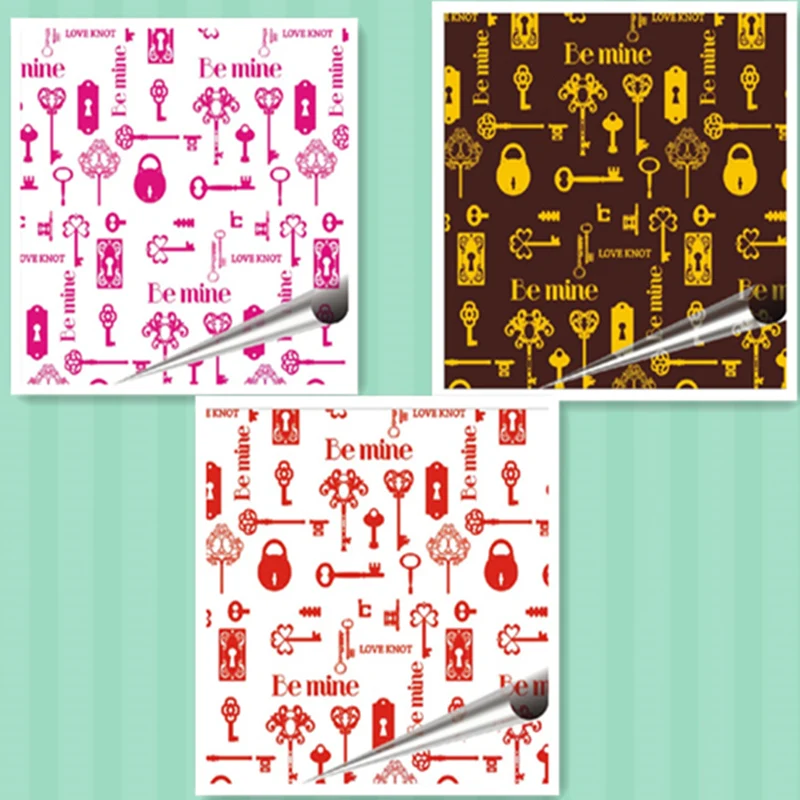 20 листов Бумага для переноса шоколада/Пресс формы выпечки лист/украшения